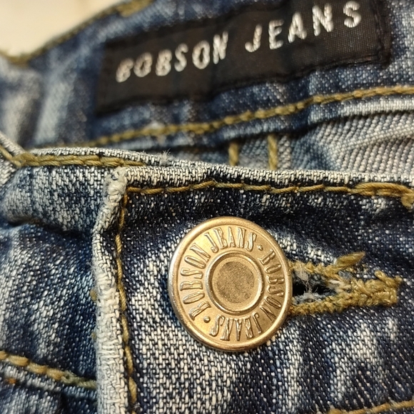 VTG Bobson Jeans Side Zipper Blue Jeans - Picture 8 of 12